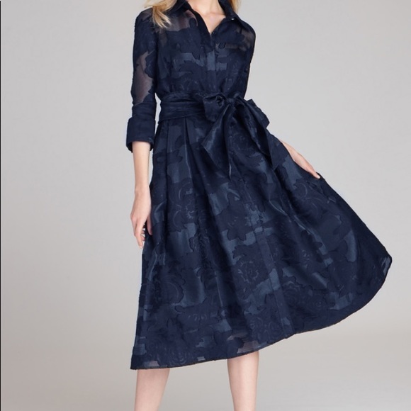 Rickie Freeman for Teri Jon Dresses & Skirts - Teri John Organza Printed TeaLength Shirtdress NWT